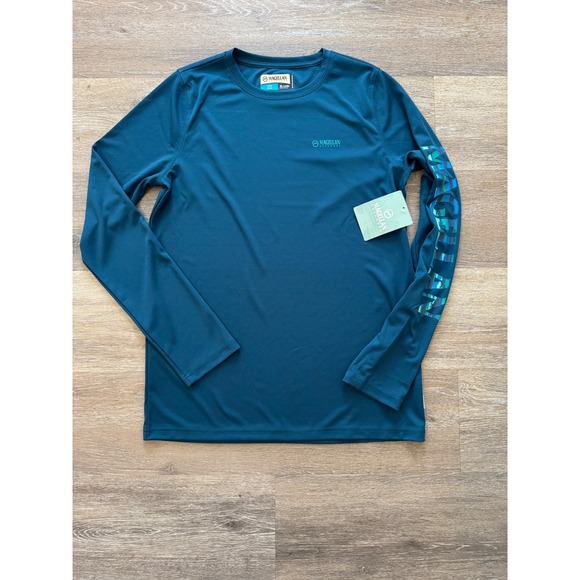 Magellan Outdoors Other - Magellan Outdoors Boys XL 18-20 Fish Gear LS Casting Crew Shirt Legion Blue Lake